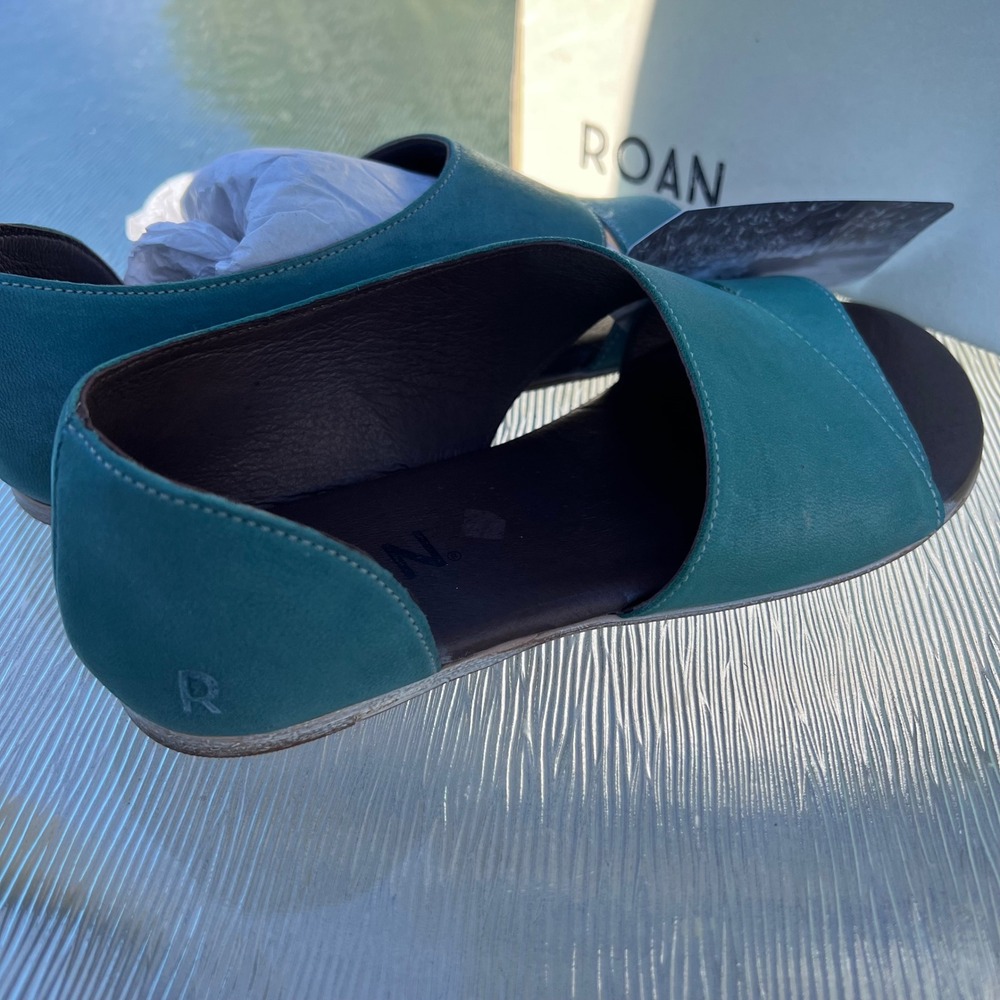 Bed Stu Roan Irie Leather Flat Sandals W6 Moss color - Picture 3 of 7